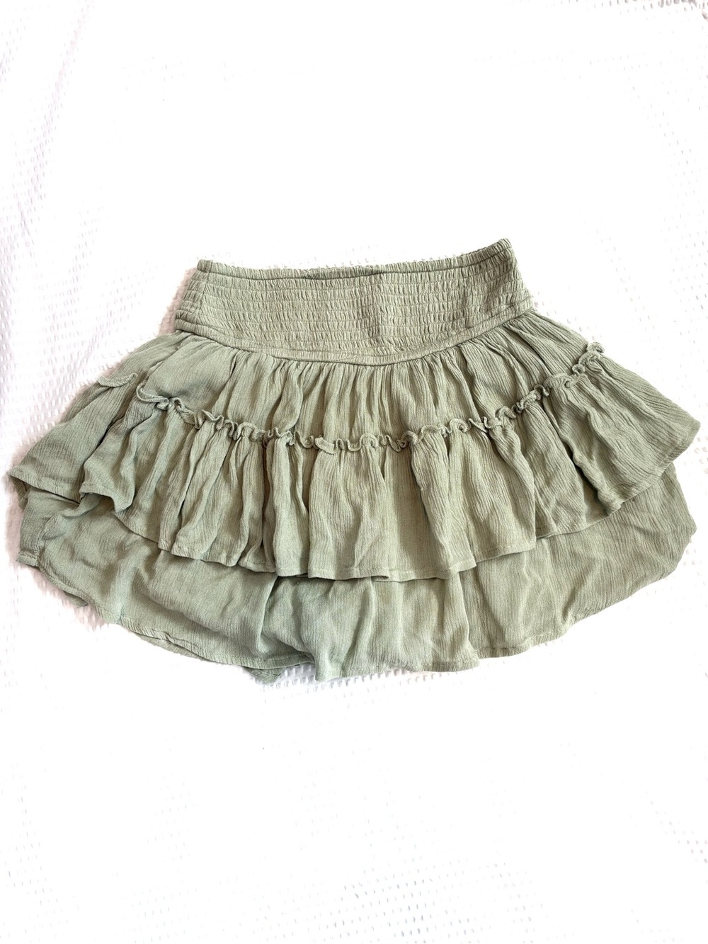 Hollister Tiered Ruffle Mini Skort - XS